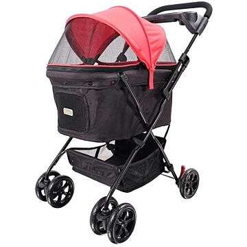 IBIYAYA Easy Strolling Pet Buggy – Rouge