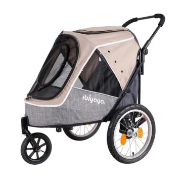 IBIYAYA Happy Pet Trailer/Jogger 2.0 - Latte