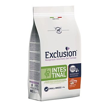 Exclusion Veterinary Diets Dog Food - Intestinal - Pork & Rice for Small Breed 2kg