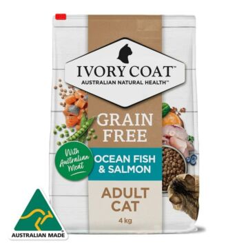 IVORY COAT Cat Food - Grain Free - Ocean Fish & Salmon 4kg