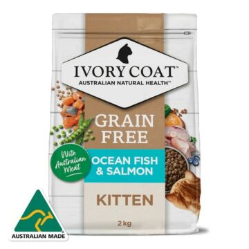 IVORY COAT Kitten Food - Grain Free - Ocean Fish & Salmon 2kg