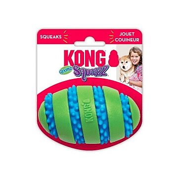 KONG Dog Toy - Squeezz Goomz Football - L