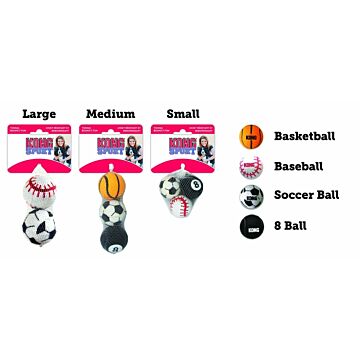 KONG Sport Balls Dog Toy - M (3/pack)
