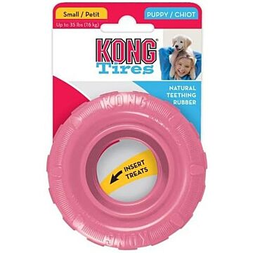 KONG Puppy Toy - Tires (Pink) - Small