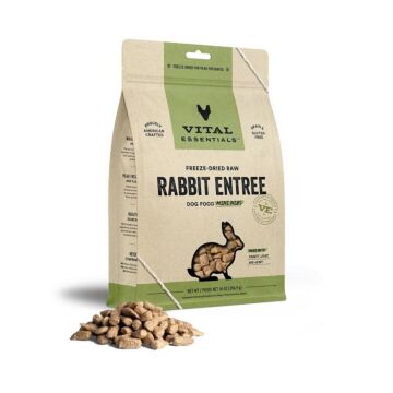 Vital Essentials Dog Food - Freeze-Dried Mini Nibs - Rabbit 14oz