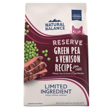 Natural Balance Cat Food - Grain Free LID - Green Pea & Venison