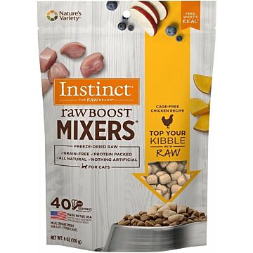 Nature's Variety Instinct Cat Food - Raw Boost Mixers - Grain Free Cage-Free Chicken 6oz