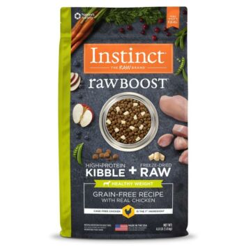 Nature's Variety Instinct Dog Food - Grain Free Raw Boost - Healthy Weight Chicken