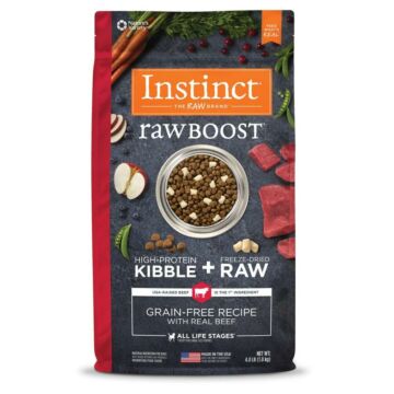 Nature's Variety Instinct Dog Food - Grain Free Raw Boost - Beef 4lb
