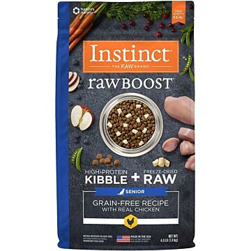 Nature's Variety Instinct Dog Food -  Raw Boost - Senior - Grain Free Chicken 4lb