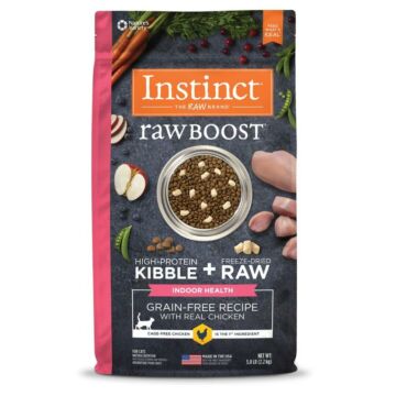 Nature's Variety Instinct Indoor Cat Food - Raw Boost Grain Free - Chicken 5lb