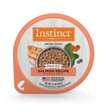 Nature's Variety Instinct Cat Cup Food - Grain Free Minced Salmon 3.5oz