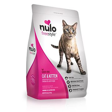 Nulo Cat & Kitten Food - FreeStyle Grain Free Chicken & Cod 5lb