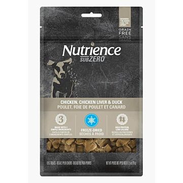 Nutrience Dog Treat - Subzero - Freeze Dried Chicken & Chicken Liver & Duck 70g