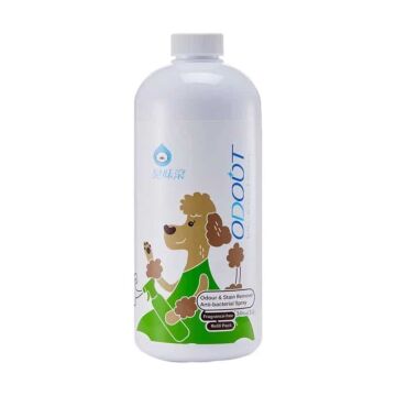 ODOUT Odour and Stain Remover Anti-Bacterial Spray Refill for Dogs 1L