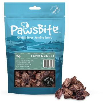 PawsBite Cat & Dog Treat - Air Dried Lamb Nugget 45g