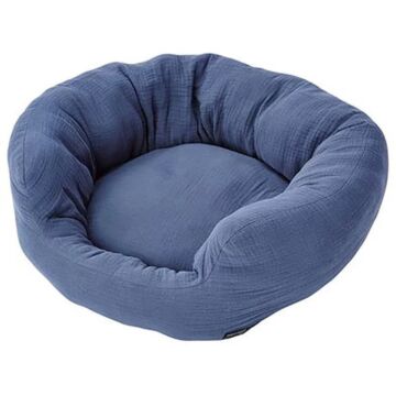 Petio Necoco Double Gauze Soft Cat Bed (Iron Blue)