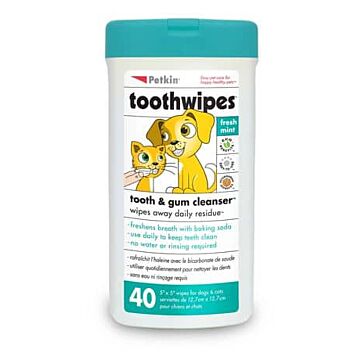 Petkin Toothwipes 40pcs