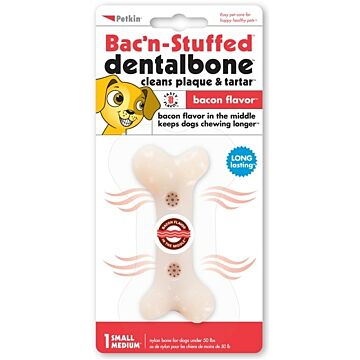 Petkin Bacon-Stuffed Dentalbone - For Small & Medium Breed