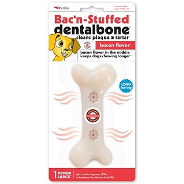 Petkin Bacon-Stuffed Dentalbone - For Medium & Large Breed