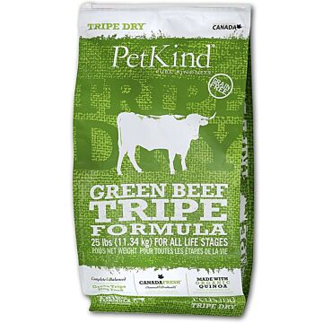 PetKind Grain Free Dog Food - Green Beef Tripe 25lb