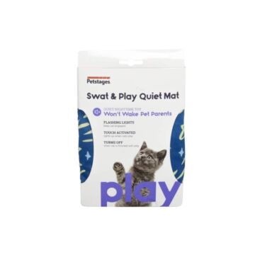 Petstages Cat Toy - Swat & Play Quite Mat - Blue