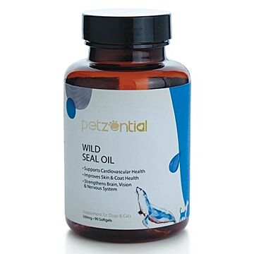 Petzential Wild Seal Oil Supplement for Cat & Dog (90 capsules)