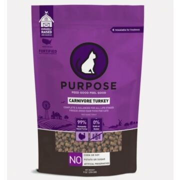 Purpose Freeze Dried Cat Food - Carnivore Turkey 9oz