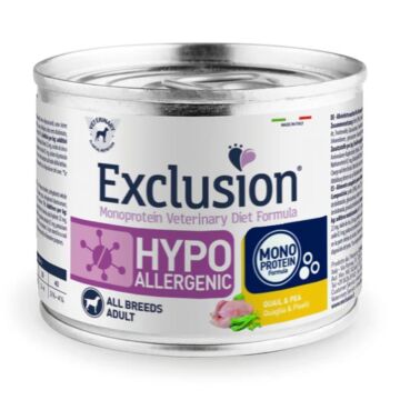 Exclusion Veterinary Diets Dog Canned Food - Hypoallergenic - Quail & Pea 200g