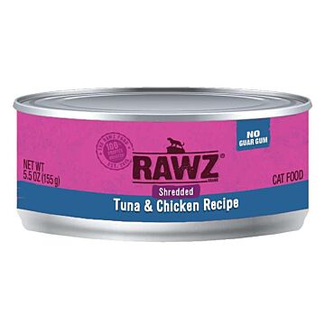 Rawz Cat Canned Food - Shredded Tuna & Chicken