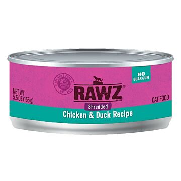 Rawz Cat Canned Food - Shredded Chicken & Duck 155g