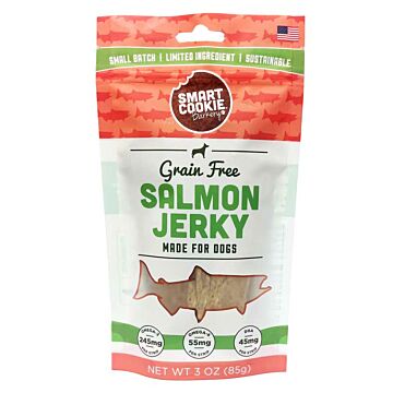 Smart Cookie Dog Treat - Grain Free Salmon Jerky 3oz - EXP 14/09/2024