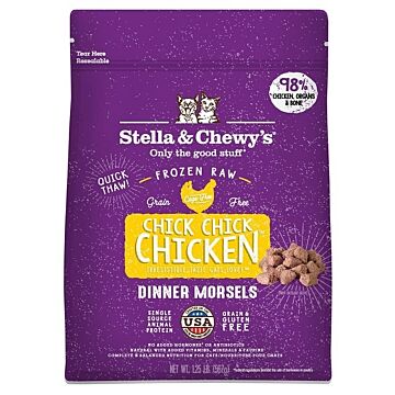 Stella & Chewys Cat Food - Frozen Raw Dinner Morsels - Chick Chick Chicken