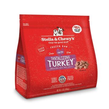 Stella & Chewys Dog Food - Frozen Raw Dinner Morsels - Tantalizing Turkey 4lb