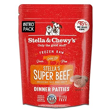 Stella & Chewys 美國狗糧 - 急凍生肉肉餅 - 牛魔王 (牛肉)配方 8.5oz