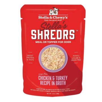 Stella & Chewys Dog Pouch - Stella's Shredrs - Beef & Chicken in Broth