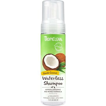 Tropiclean Hypoallergenic Waterless Shampoo - Gentle Coconut 220ml