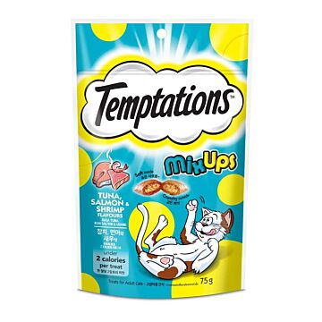 Temptations Cat Treat - MixUps Tuna Salmon & Shrimp 75g