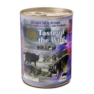 Taste Of The Wild Dog Wet Food - Grain Free Sierra Mountain Canine Formula with Lamb in Gravy 390g