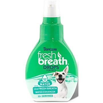 Tropiclean Fresh Breath Drops for Dogs 2.2oz