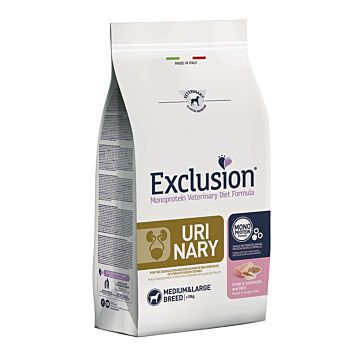 Exclusion 獸醫狗糧 - 泌尿 - 豬肉及高粱屬豌豆配方 (中/大型犬) 2kg