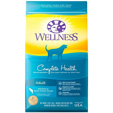 Wellness Complete Dog Food - Whitefish & Sweet Potato 5lb