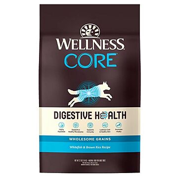 Wellness CORE Digestive Health Dog Food - Whitefish & Brown Rice 22lb