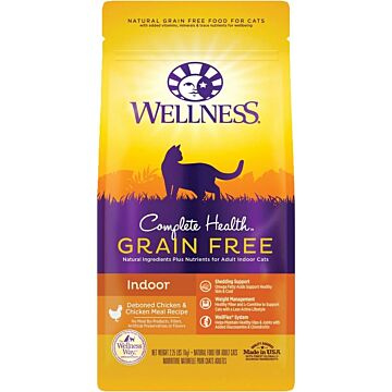 Wellness Complete Grain Free Cat Food - Indoor - Deboned Chicken