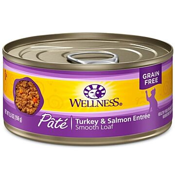 Wellness Complete Grain Free Cat Canned Food - Turkey & Salmon 5.5oz
