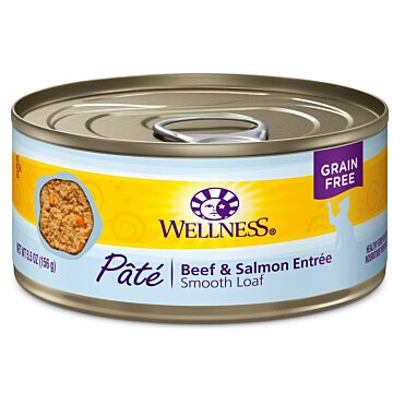 wellness complete health cat canned beef salmon