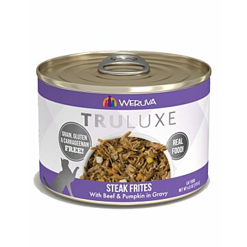 WERUVA TRULUXE Grain Free Cat Canned Food - Steak Frites with Beef & Pumpkin in Gravy (6oz)