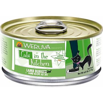 WERUVA Grain Free Cat Canned Food - Lamb Burgini with Lamb Recipe ( 3 oz )