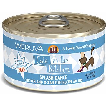 WERUVA Grain Free Cat Canned Food - Splash Dance with Chicken & Tuna Recipe ( 3 oz )