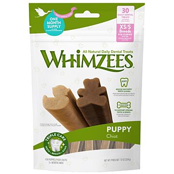 Whimzees 狗小食 - 可愛公仔潔齒骨 - 幼犬專用 30支混款 210g
